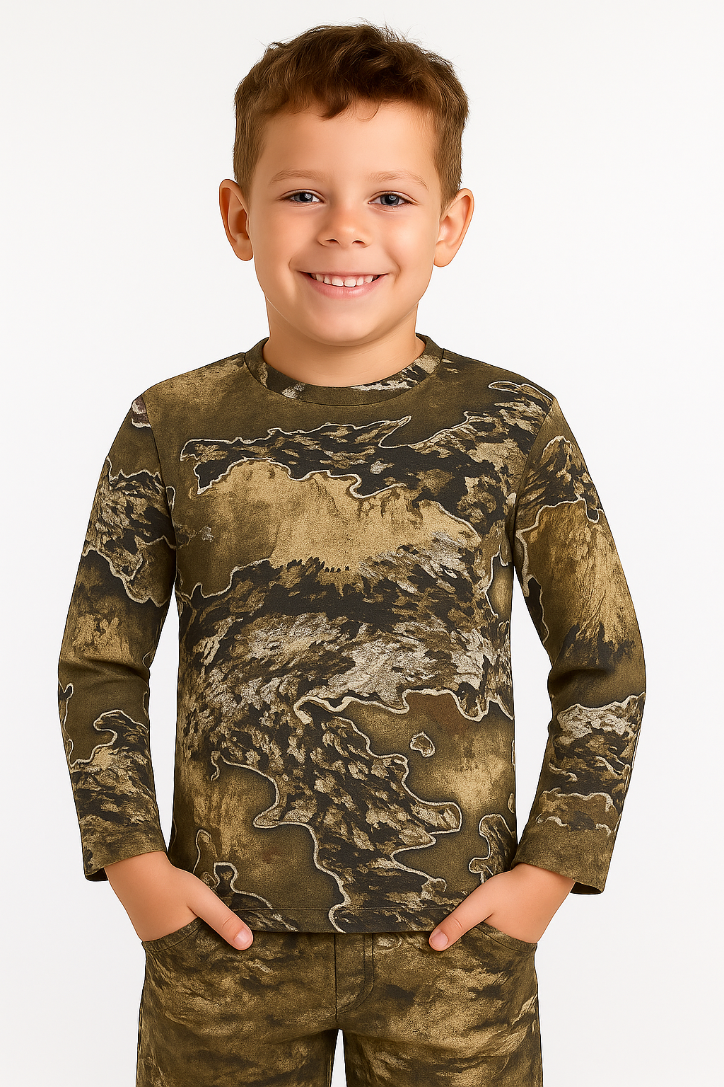 Realtree APX Camouflage Long Sleeve Youth Tee